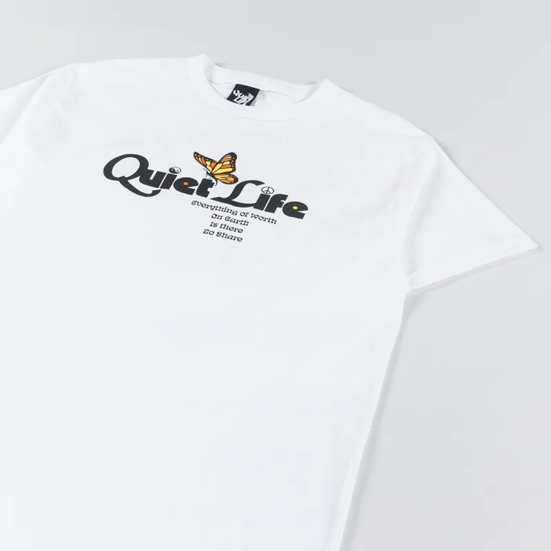 The Quiet Life Butterfly T Shirt White-2