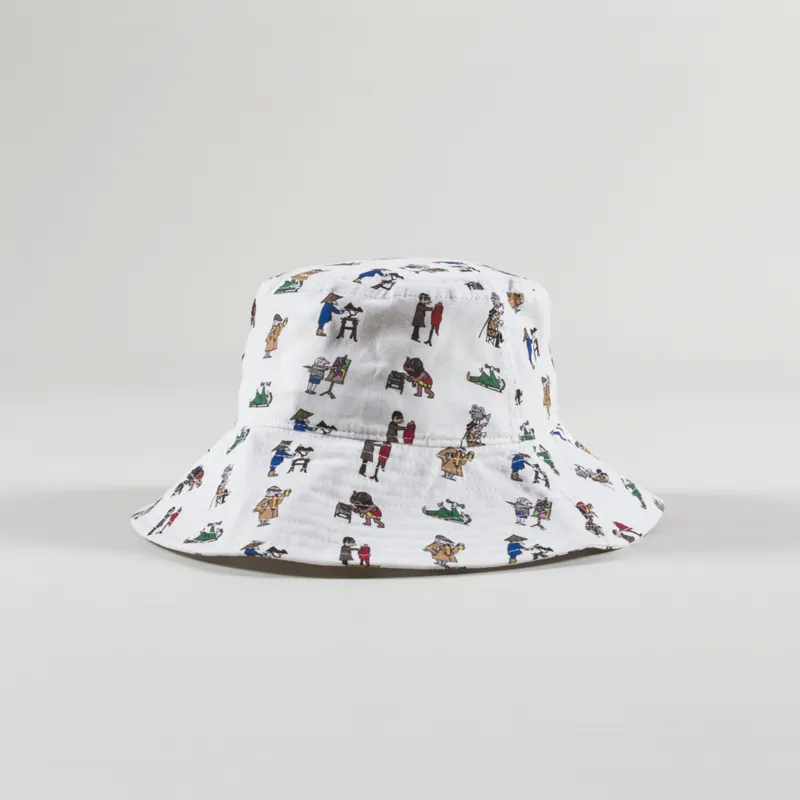 Thanks Bucket Hat White-1