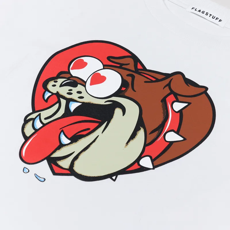 Flagstuff Bull Long Sleeve T Shirt White-6