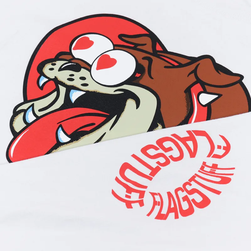 Flagstuff Bull Long Sleeve T Shirt White-5