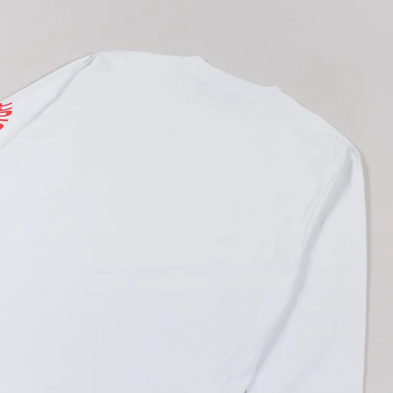 Flagstuff Bull Long Sleeve T Shirt White-3