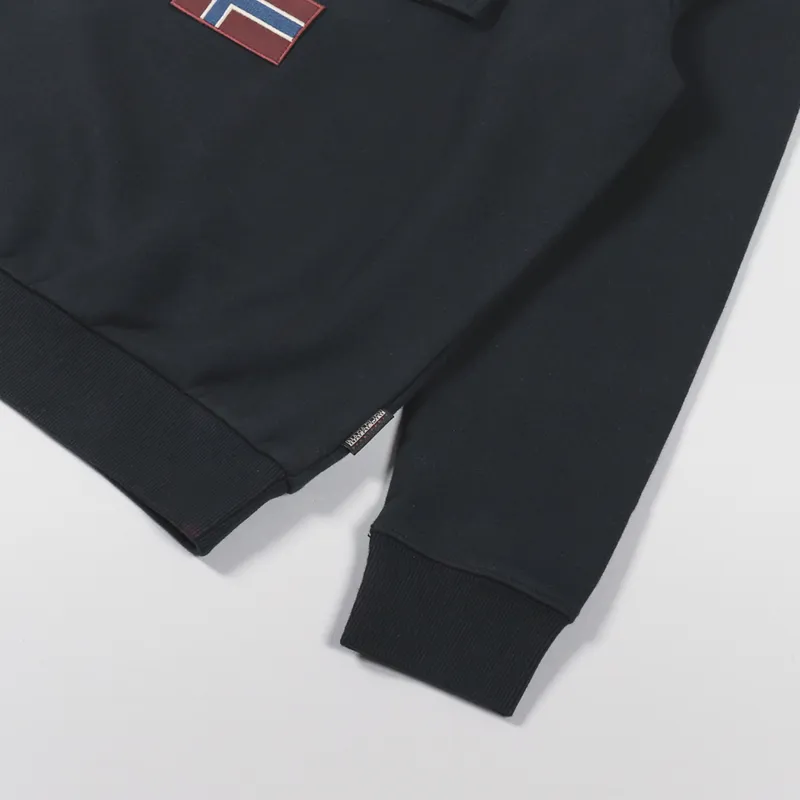 Napapijri Burgee Half Zip Sweatshirt Black-3