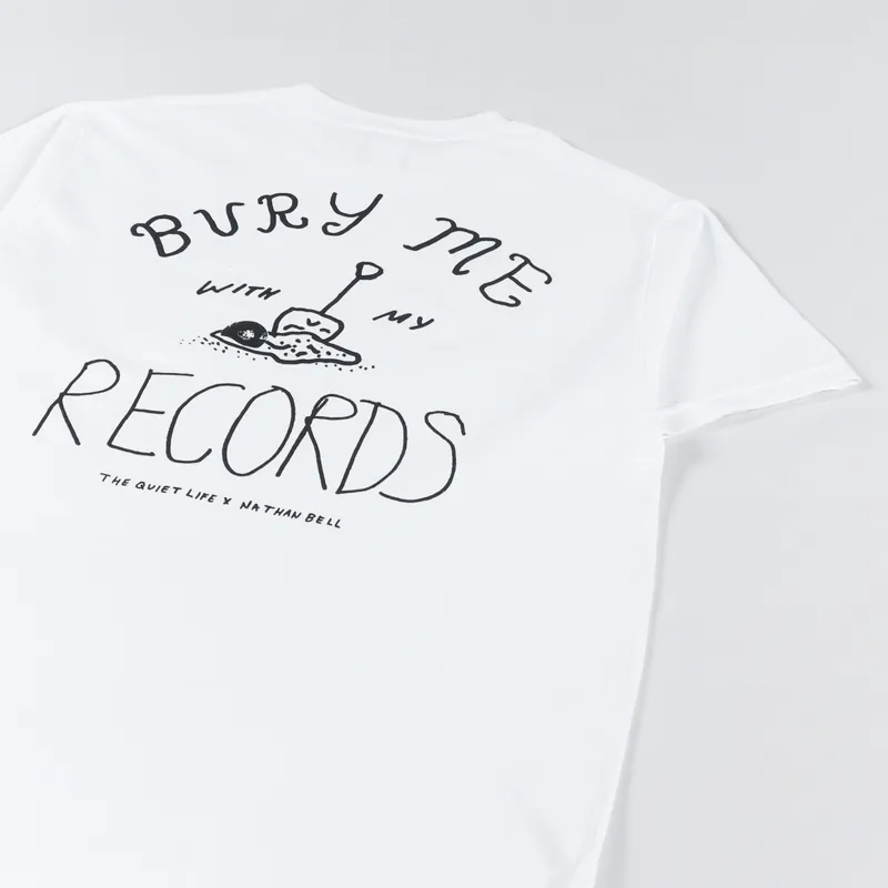 【THE QUIET LIFE】 BURY ME PREMIUM T [WHITE] The Quiet Life Mens Short Sleeve Bury Me T Shirt White