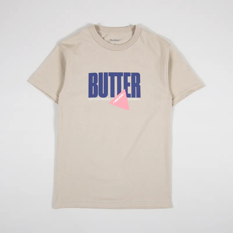 Butter Goods Mens Short Sleeve Gear Graphic T Shirt Sand Brown