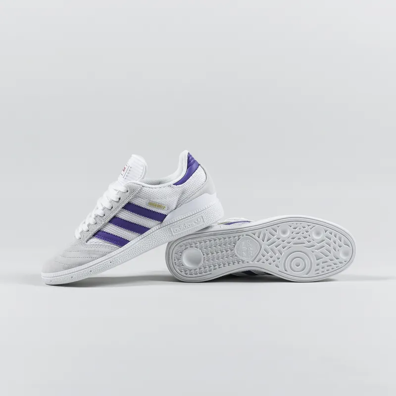 Adidas Skateboarding Busenitz Pro Shoes White Blue Gold-2