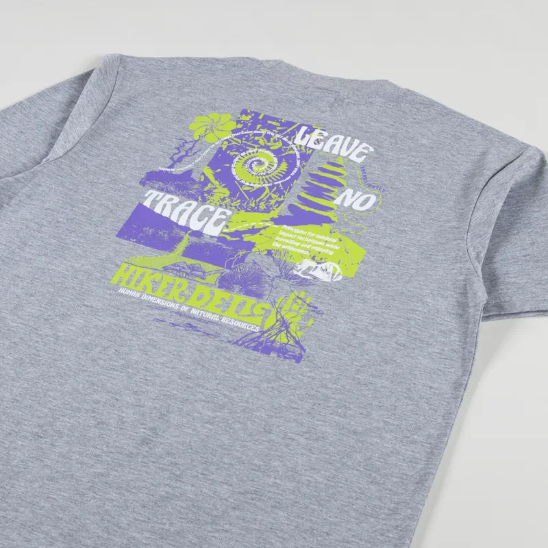 Hikerdelic No Trace T Shirt Grey Marl-2
