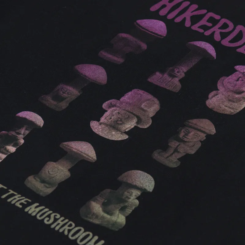 Hikerdelic Consult The Mushroom T Shirt Black-4