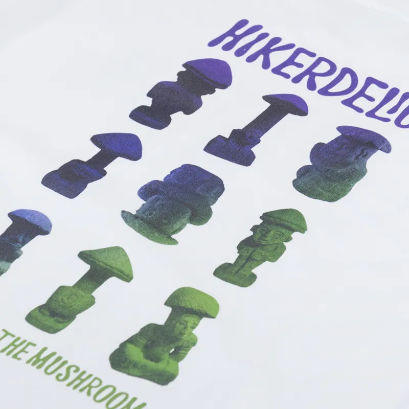 Hikerdelic Consult The Mushroom T Shirt White-4