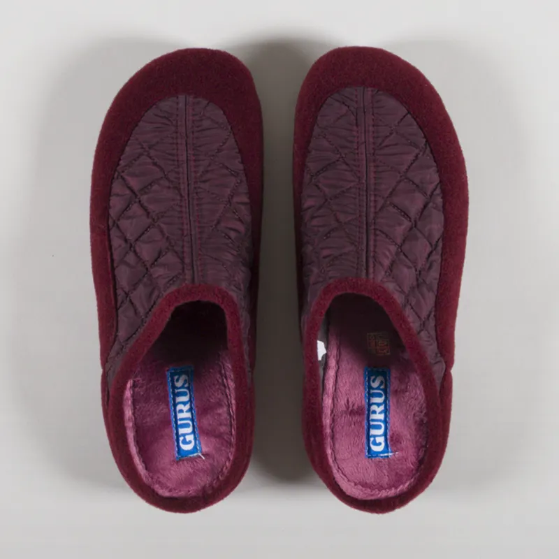 Gurus Cadiz Slippers Burgundy-6
