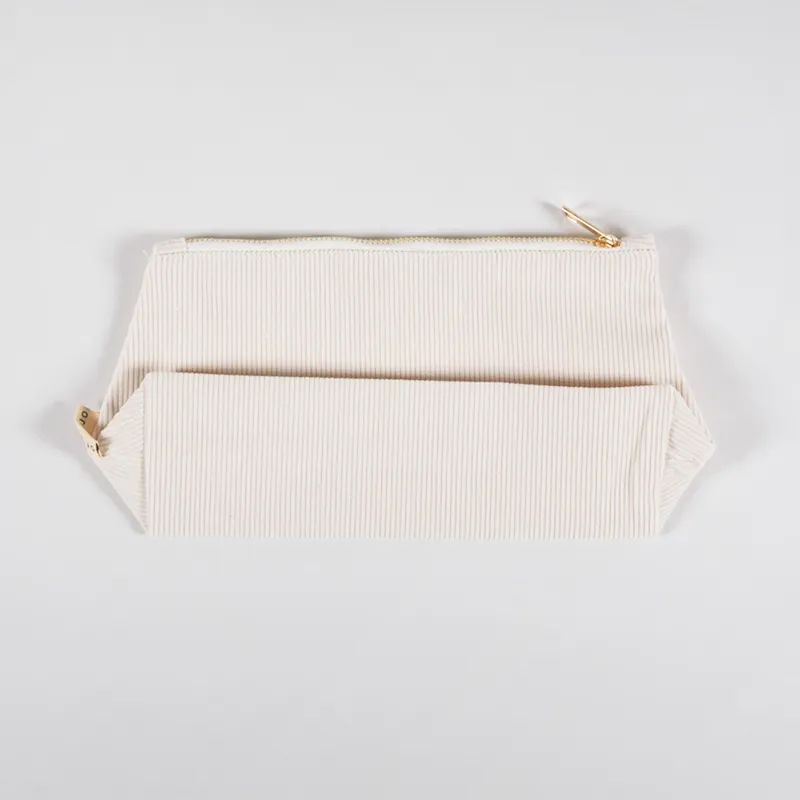 Cai And Jo Womens Medium Corduroy Pouch Stone-3