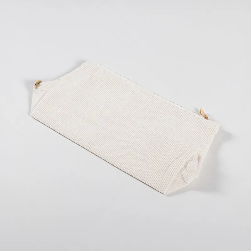 Cai And Jo Womens Medium Corduroy Pouch Stone-5