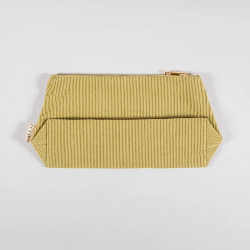Cai And Jo Womens Medium Corduroy Pouch Olive-3