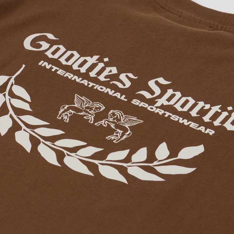 Goodies Sportive Caesar T Shirt Brown-4