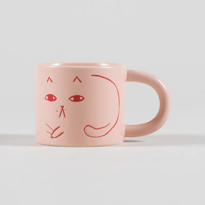 Donna Wilson Cat Mug Pink-2