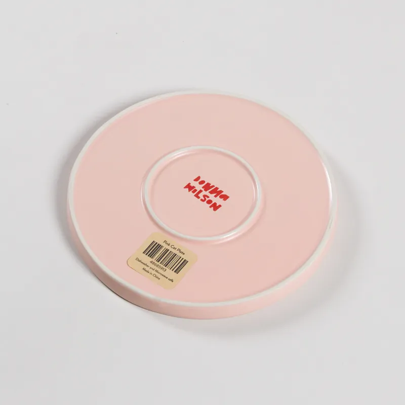 Donna Wilson Cat Side Plate Pink-2