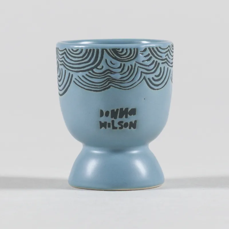 Donna Wilson Face Egg Cup Blue-1