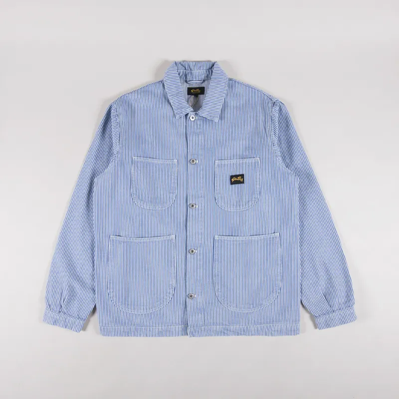 Stan Ray Coverall Jacket Washed Hickory Stripe
