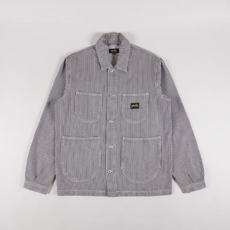 Stan Ray Coverall Jacket Black Hickory Stripe