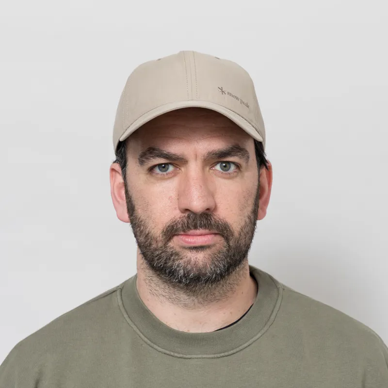 Snow Peak Light Dobby Cloth Cap Greige-1