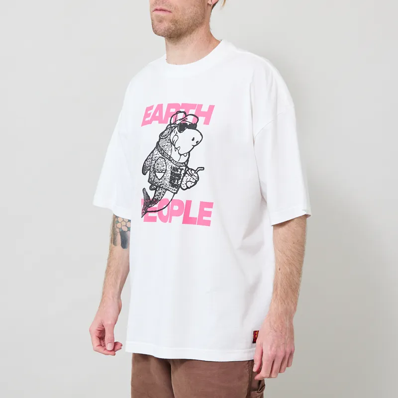 Earth People Ciosoig T Shirt White-1