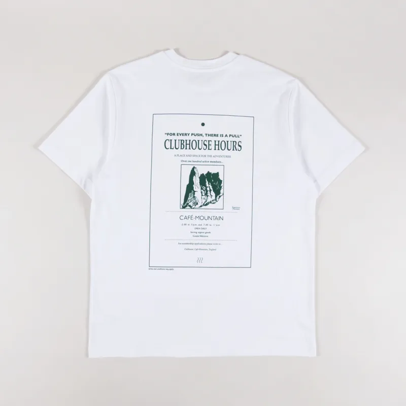Cafe Mountain Clubhouse T Shirt Natural 