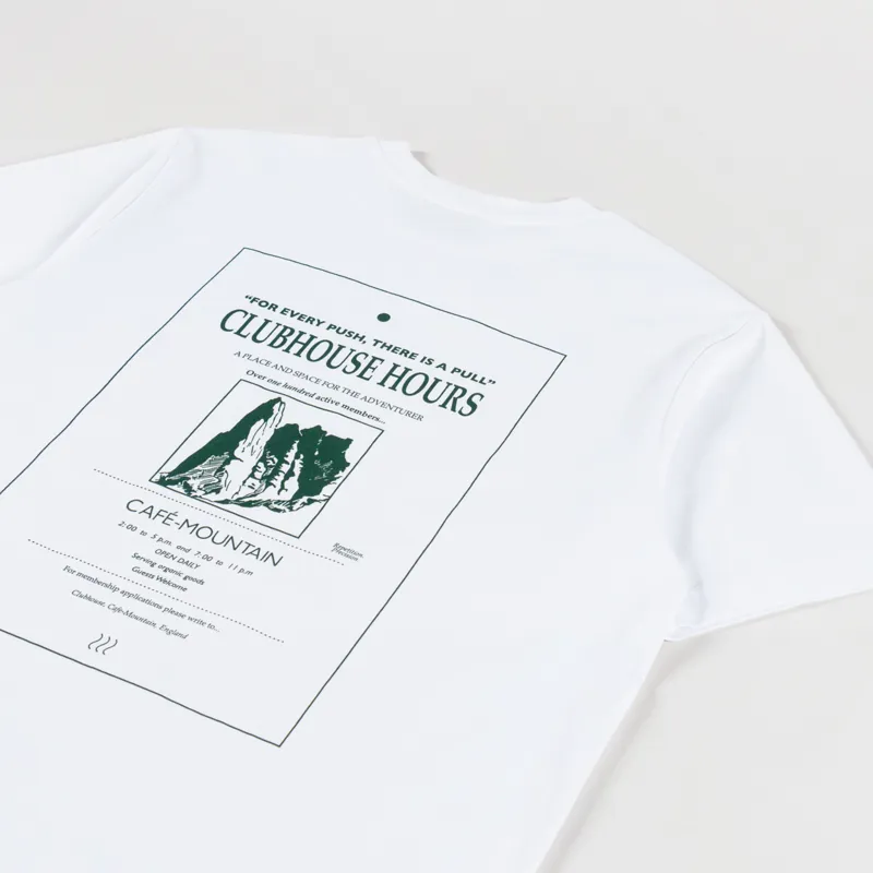 Cafe Mountain Clubhouse T Shirt Natural -2