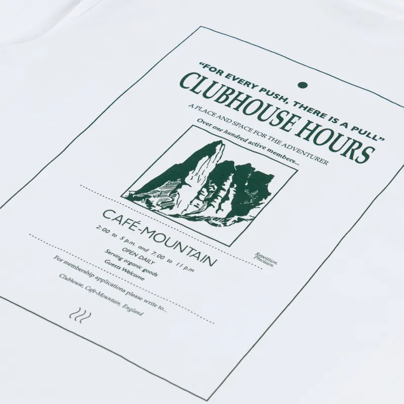 Cafe Mountain Clubhouse T Shirt Natural -4
