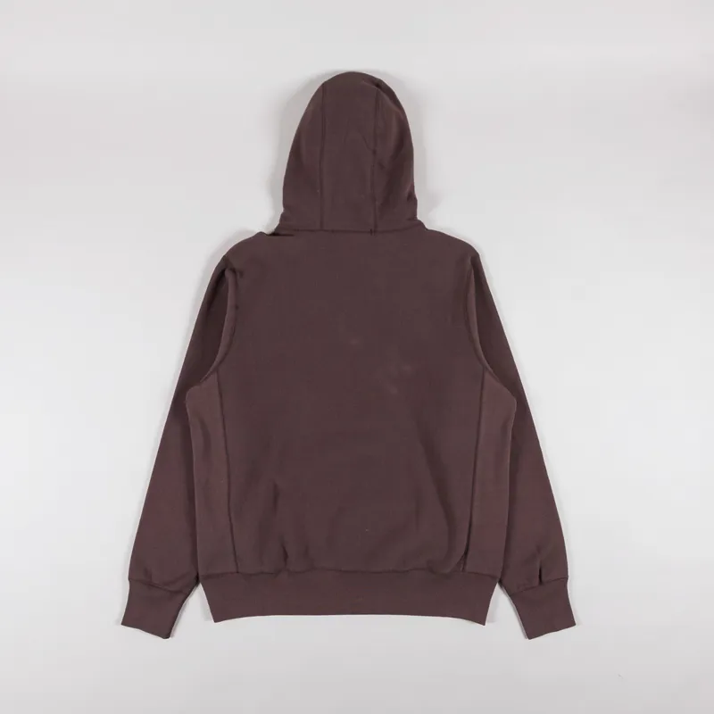 Cafe Mountain College Logo Hoodie Earth Aubergine-1