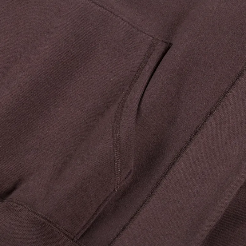 Cafe Mountain College Logo Hoodie Earth Aubergine-5