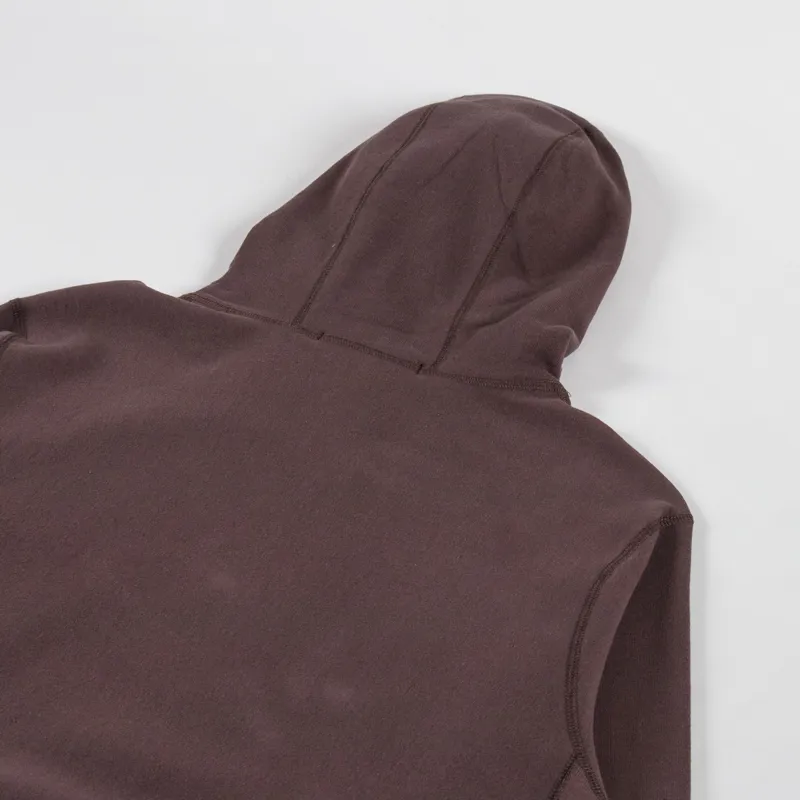 Cafe Mountain College Logo Hoodie Earth Aubergine-3