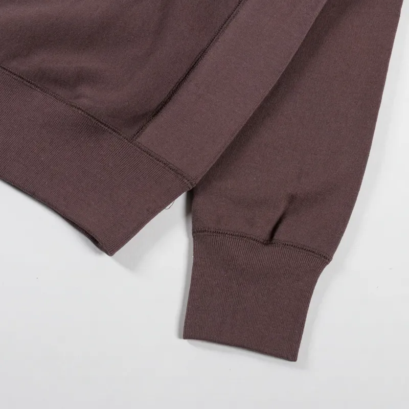 Cafe Mountain College Logo Hoodie Earth Aubergine-6