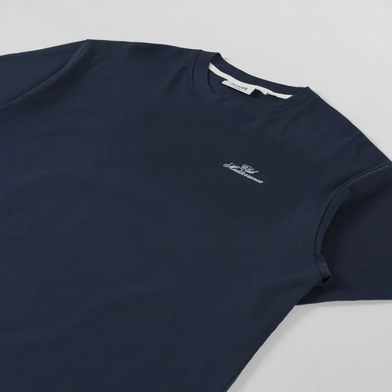 Pompeii Club Mediterranea T Shirt Navy-3