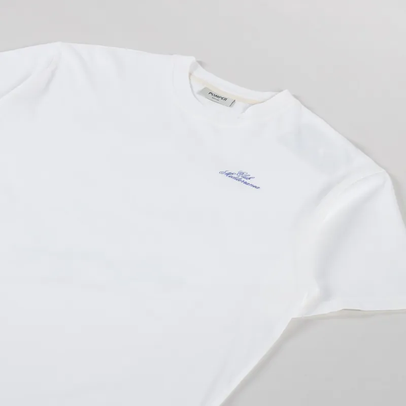 Pompeii Club Mediterranea T Shirt Off White-3