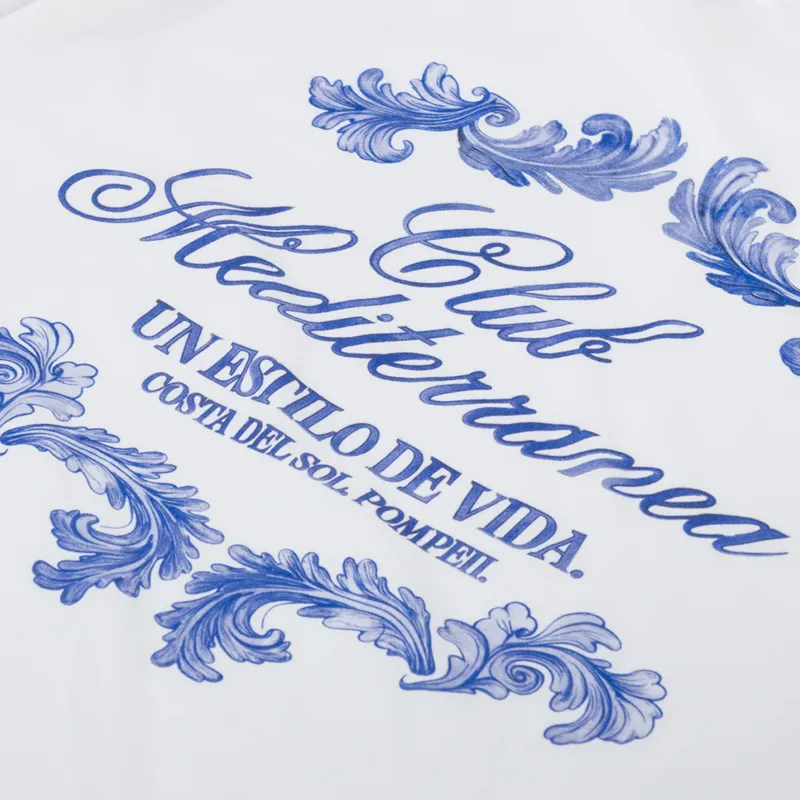 Pompeii Club Mediterranea T Shirt Off White-4