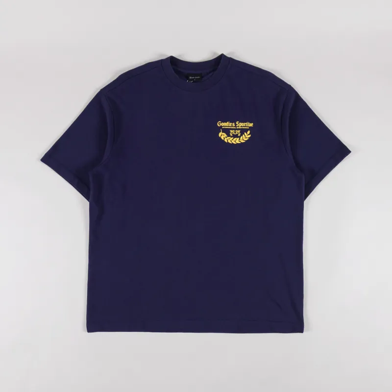 Goodies Sportive Caesar T Shirt Navy-1