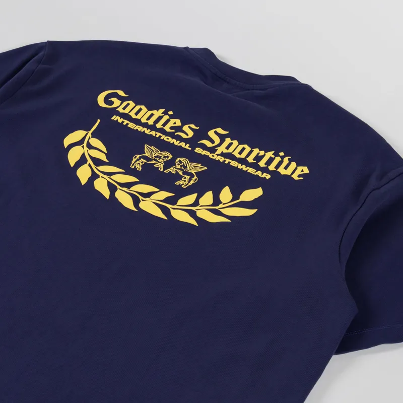 Goodies Sportive Caesar T Shirt Navy-2