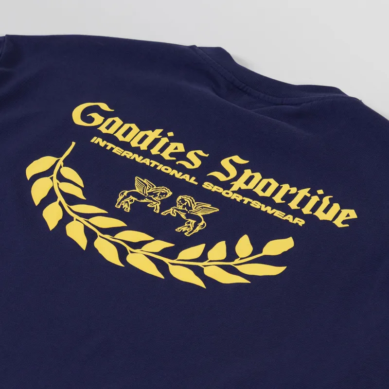Goodies Sportive Caesar T Shirt Navy-4