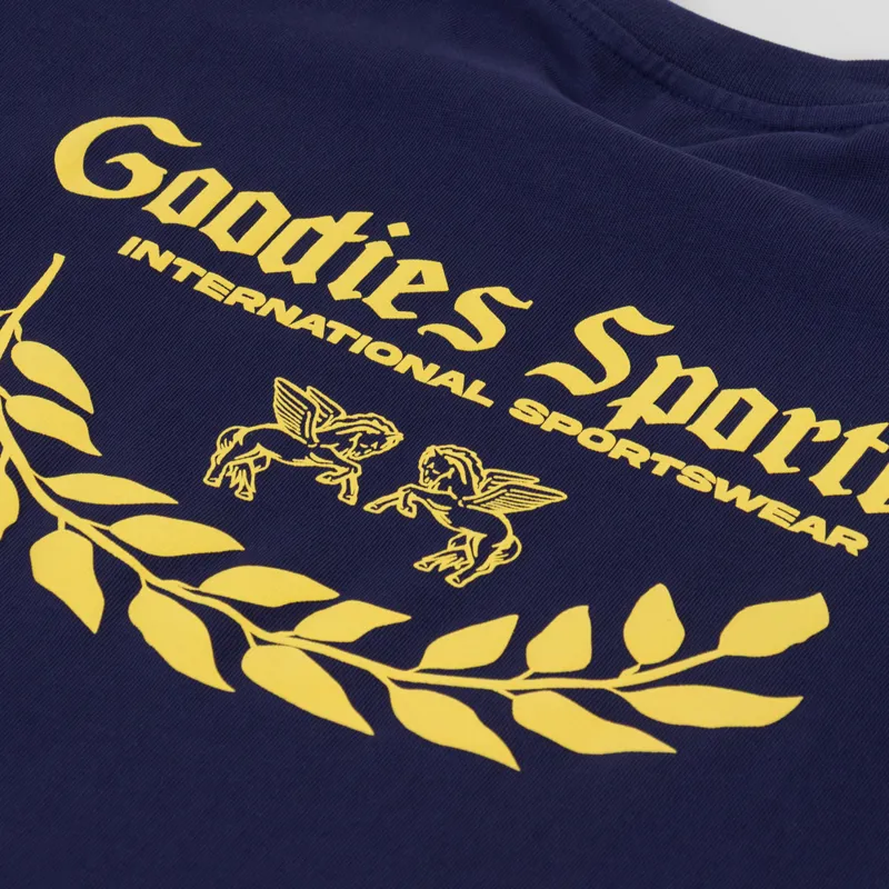 Goodies Sportive Caesar T Shirt Navy-6