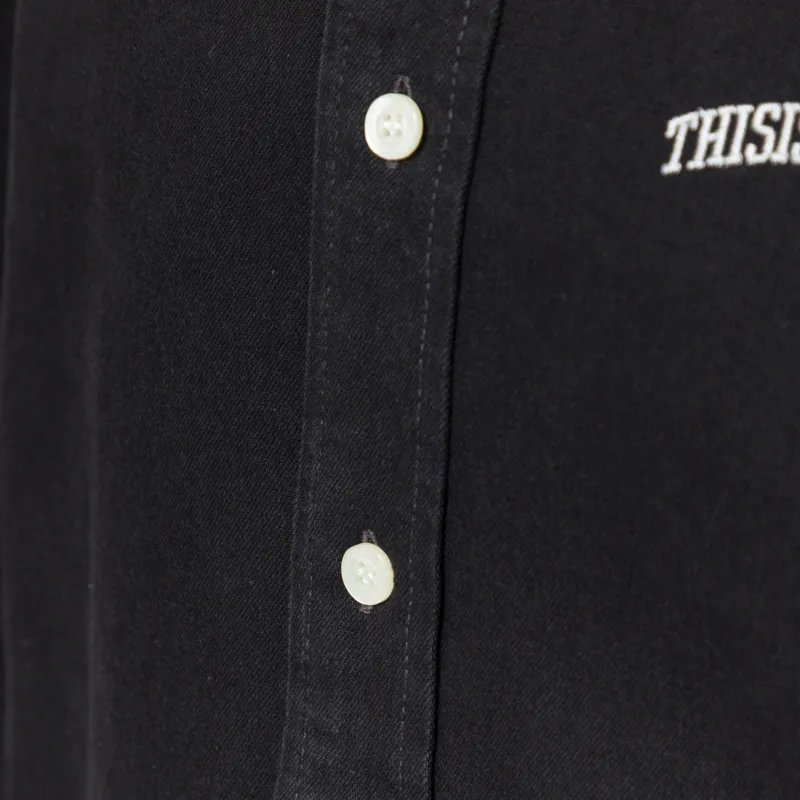 thisisneverthat Washed Denim Shirt Black-5