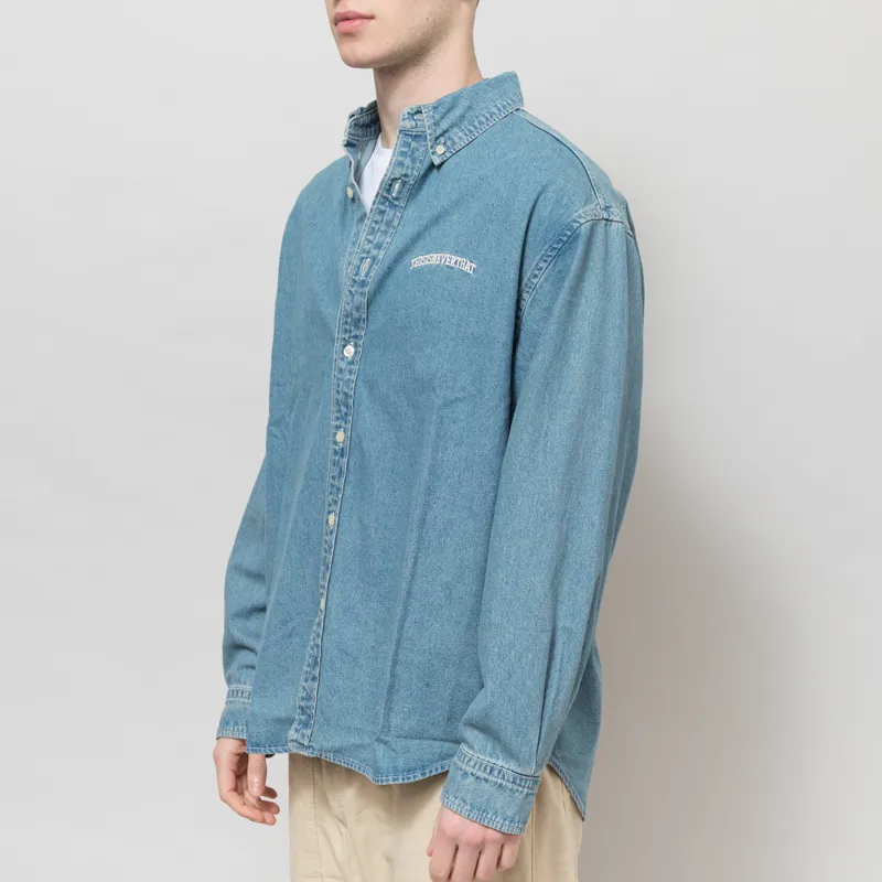 thisisneverthat Washed Denim Shirt Blue-1