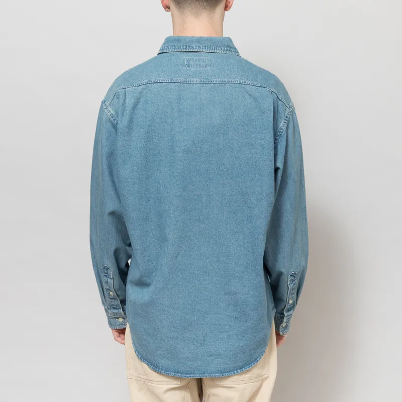 thisisneverthat Washed Denim Shirt Blue-2