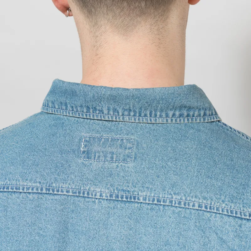 thisisneverthat Washed Denim Shirt Blue-4