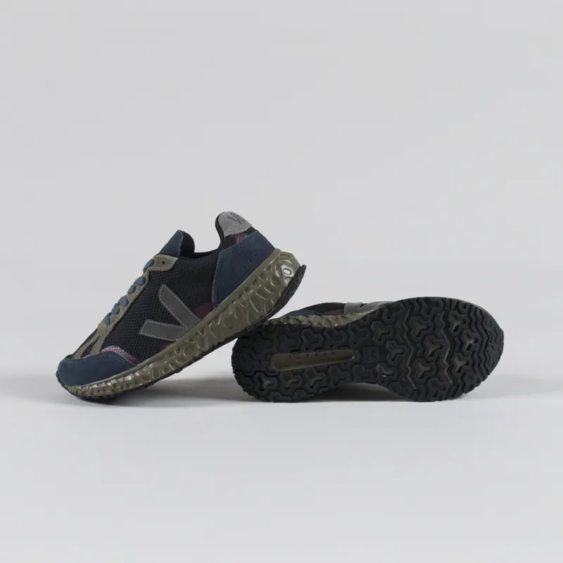 Veja Womens Condor Royale Alveomesh Shoes Black Grey Nautico-3