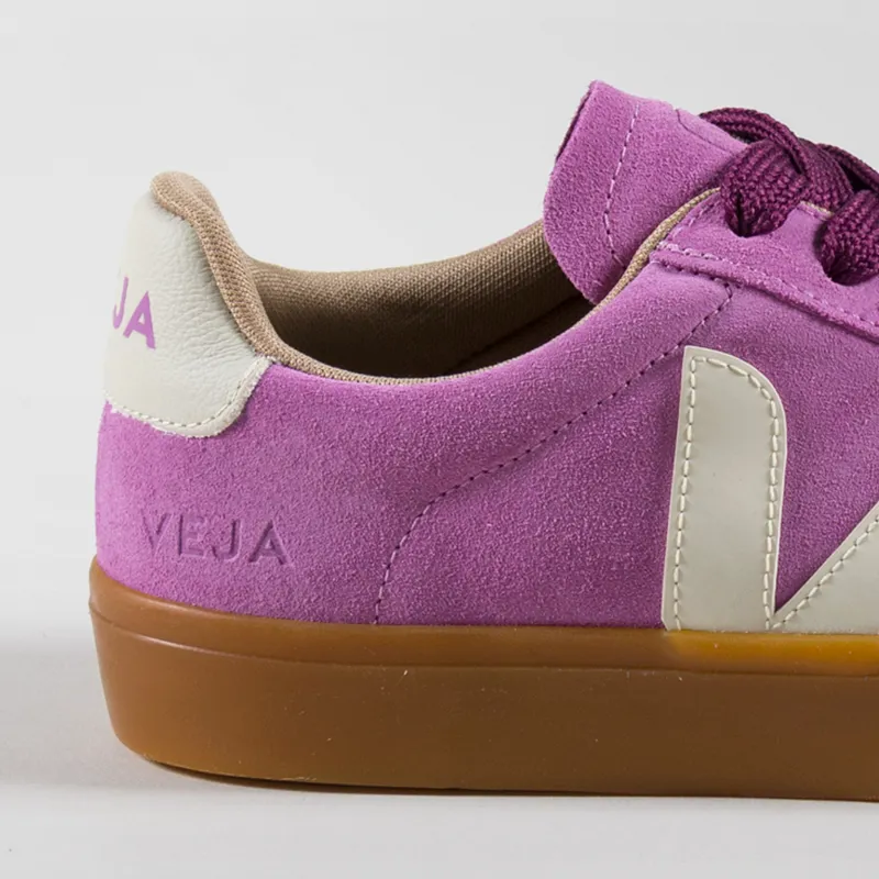 Veja Womens Trainers Campo Bold Suede Shoes Mulberry Pierre