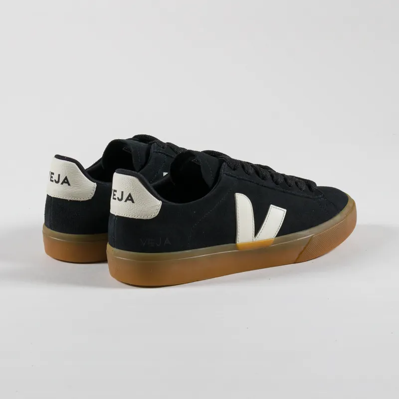 Veja Campo Bold Suede Shoes Black Pierre-1