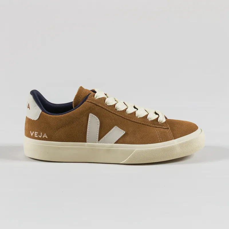 Veja Womens Campo Bold Suede Shoes Camel Pierre-2