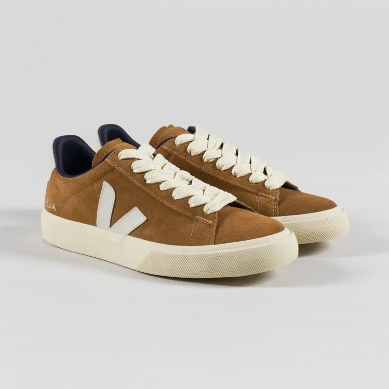 Veja Womens Campo Bold Suede Shoes Camel Pierre