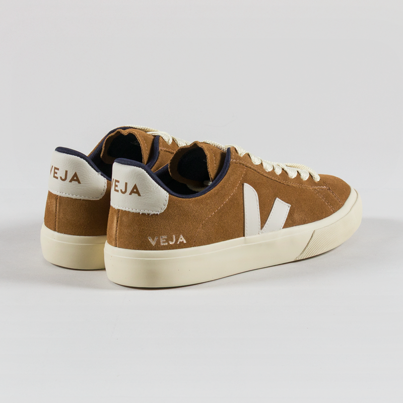 Veja Womens Campo Bold Suede Shoes Camel Pierre-1