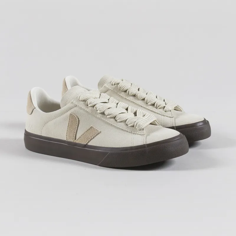 Veja Womens Campo Bold Suede Shoes Pierre Almond Eagle