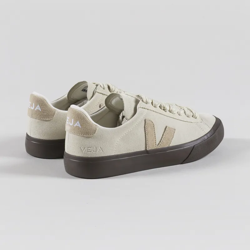 Veja Womens Campo Bold Suede Shoes Pierre Almond Eagle-1